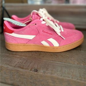 Pink and red Reebok Ortholite shoes